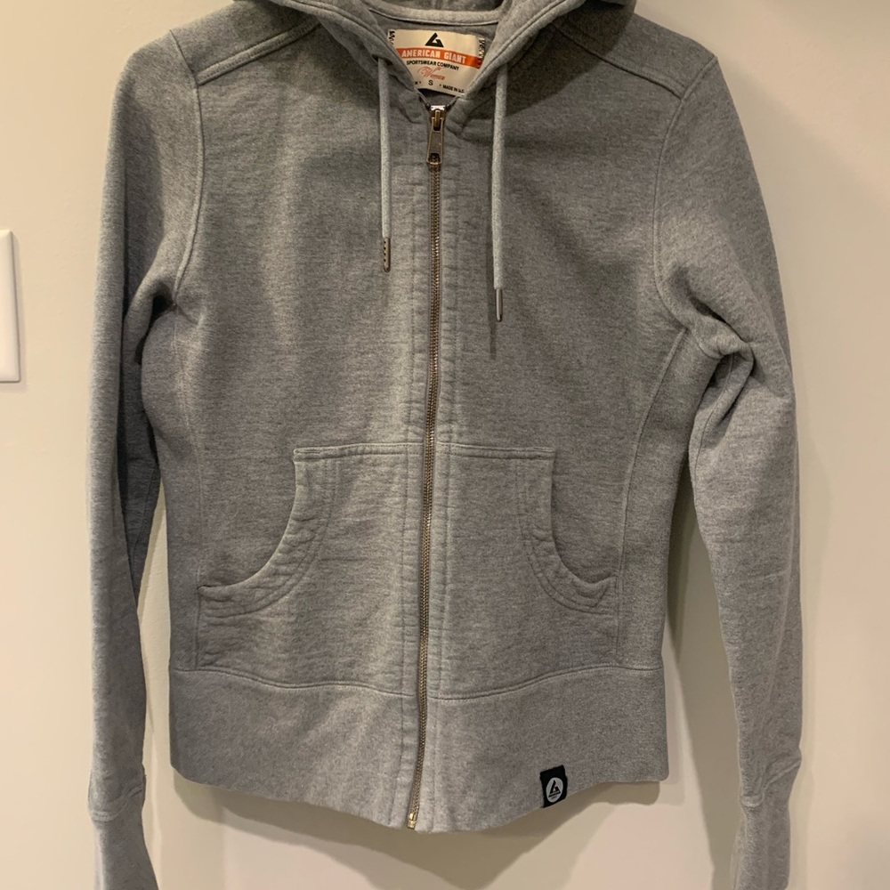 American Giant Zip Up Sweatshirt size Small